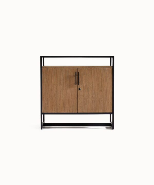 Sleek Bar Cabinet with Shelf