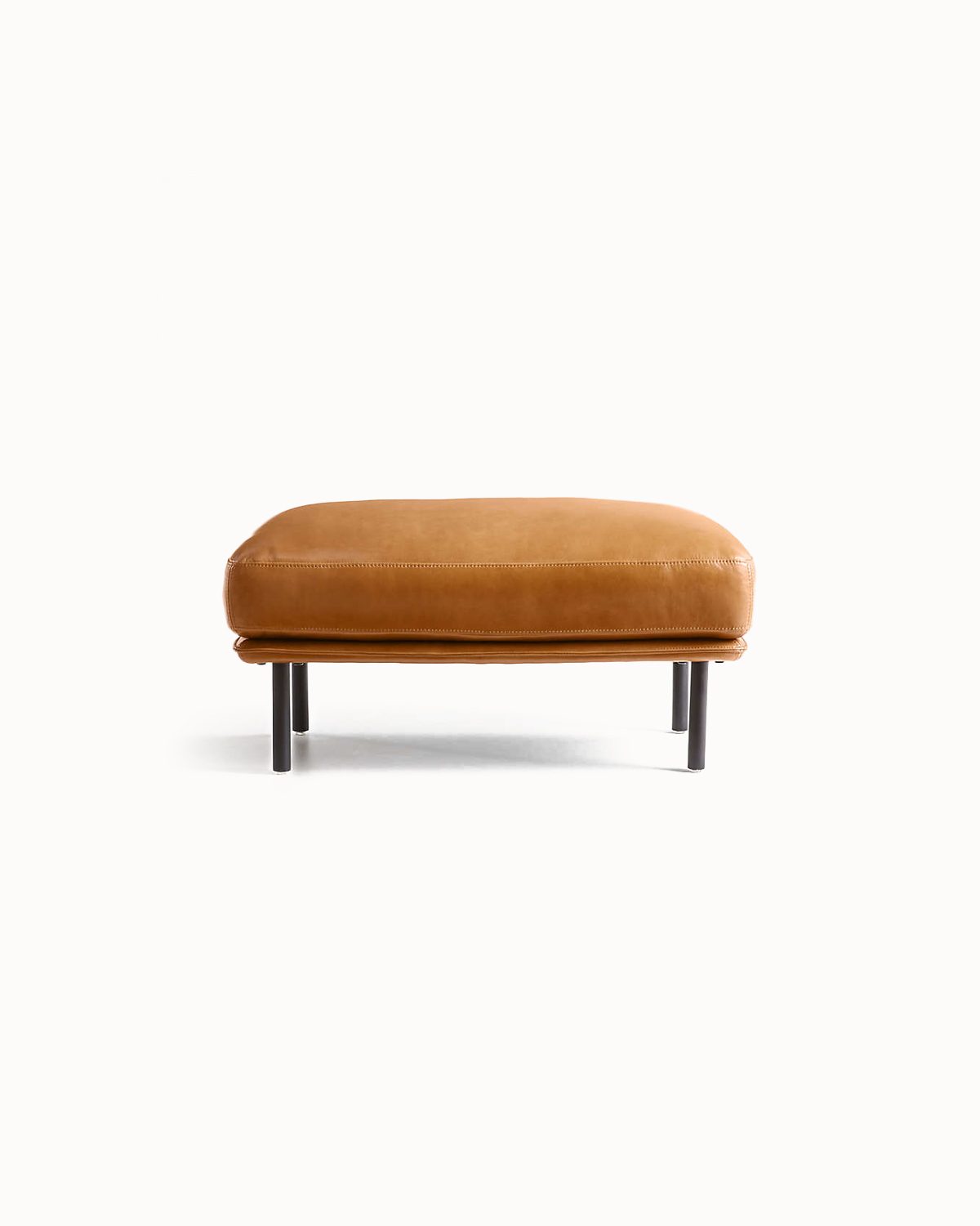 Artisan Ottoman with Shelf