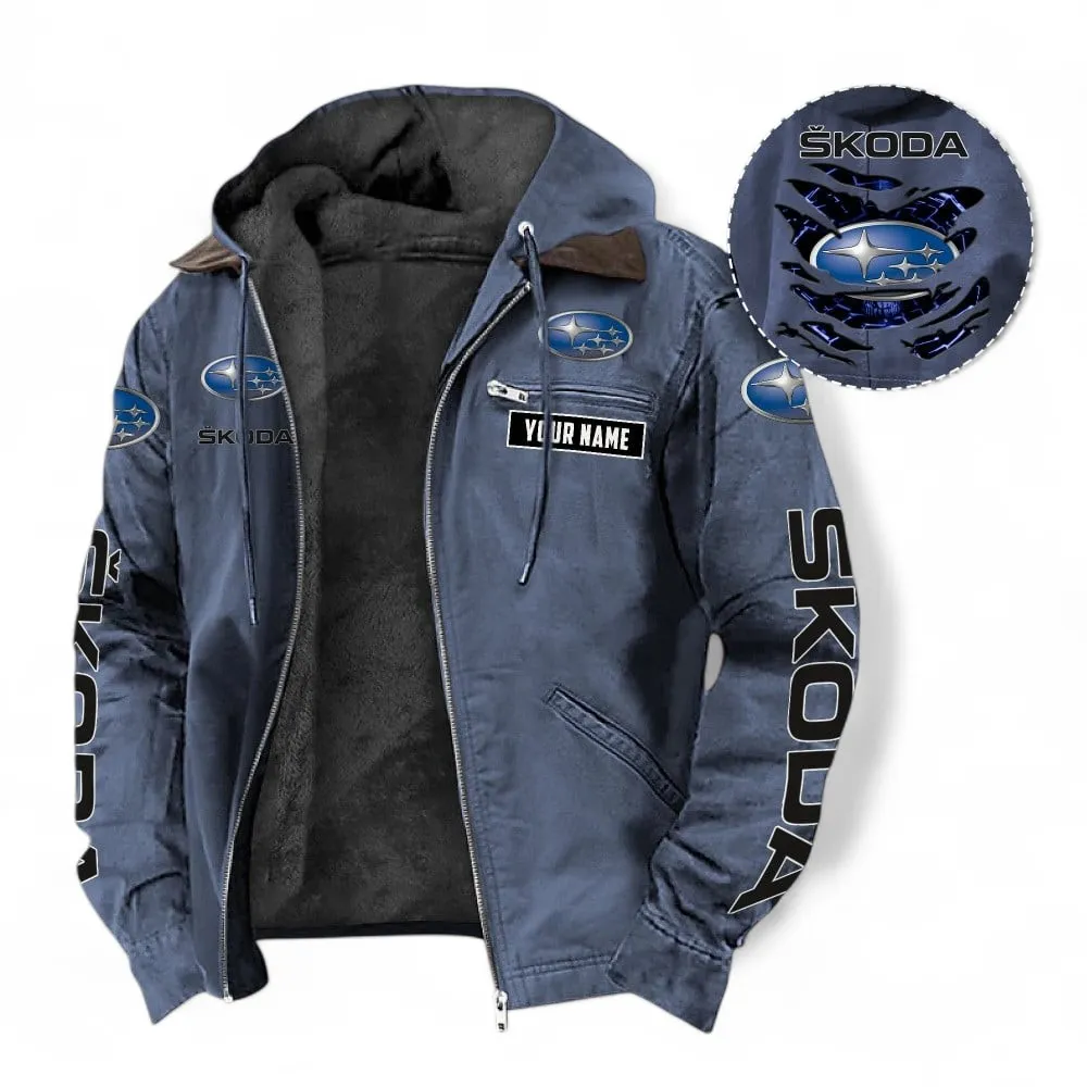 Adventure Wagon Hooded And Flannel Hoodie, Comfortable Street Hoodie For Car Lovers CAR391 - Navy Blue