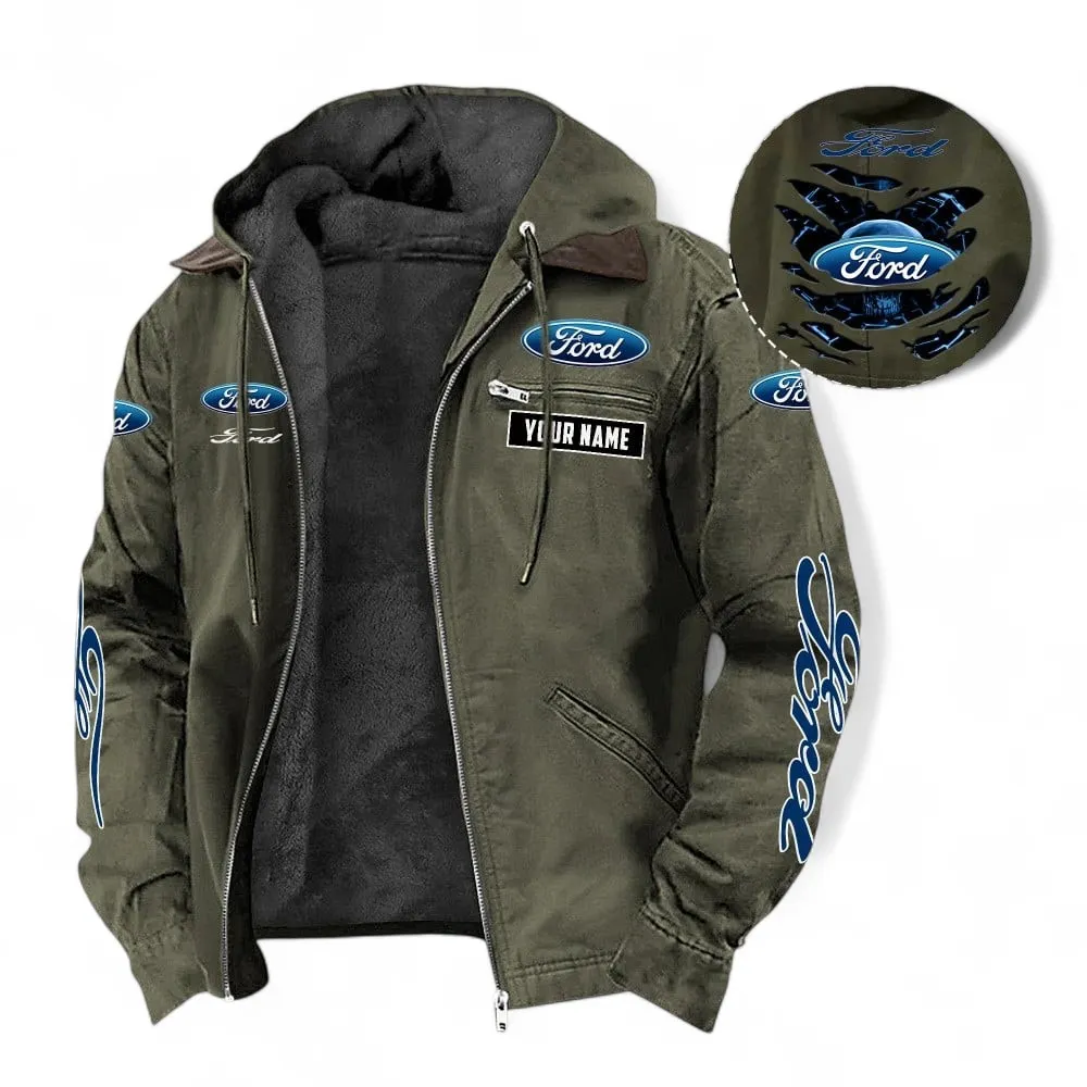 American Classic Hooded And Flannel Hoodie, Streetwear Casual Outfit For Car Lovers CAR391 - Green