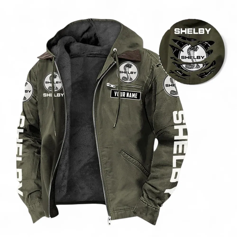 American Muscle Car Hooded And Flannel Hoodie, Streetwear Casual Outfit For Car Lovers CAR391 - Green