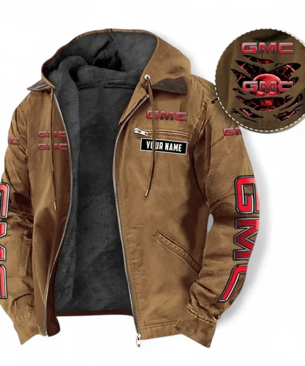 Cargo Vehicle Hooded And Flannel Hoodie, Exclusive Logo Hoodie For Car Lovers CAR391 - Camel