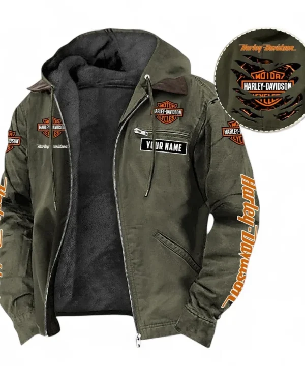 Chopper Style Hooded And Flannel Hoodie, Rugged Casual Hoodie For Car Lovers CAR391 - Green