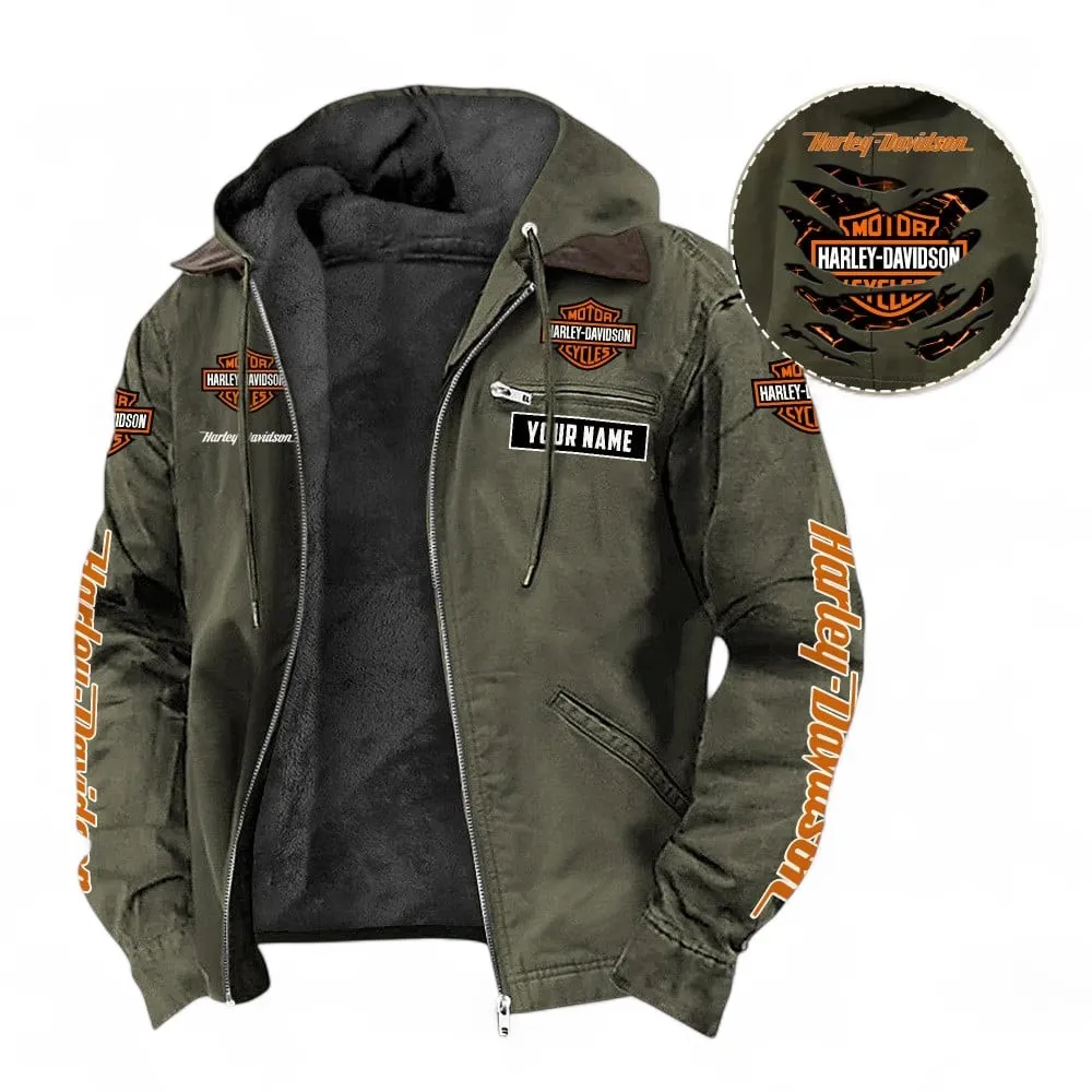 Chopper Style Hooded And Flannel Hoodie, Rugged Casual Hoodie For Car Lovers CAR391 - Green