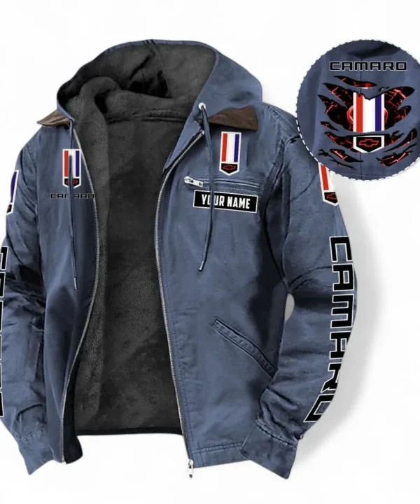 Classic Sports Coupe Hooded And Flannel Hoodie, Adventure-Ready Hoodie For Car Lovers CAR391 - Navy Blue