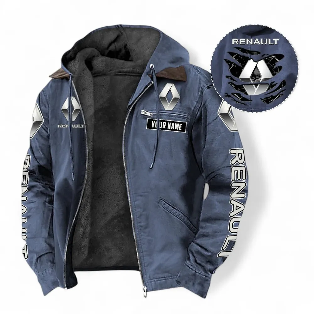Compact Hatchback Hooded And Flannel Hoodie, Comfortable Street Hoodie For Car Lovers CAR391 - Navy Blue