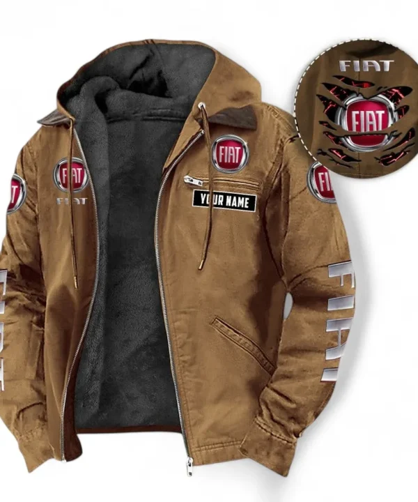 Compactura Motors Hooded And Flannel Hoodie, Adventure & Urban Fit Hoodie For Car Lovers CAR391 - Camel