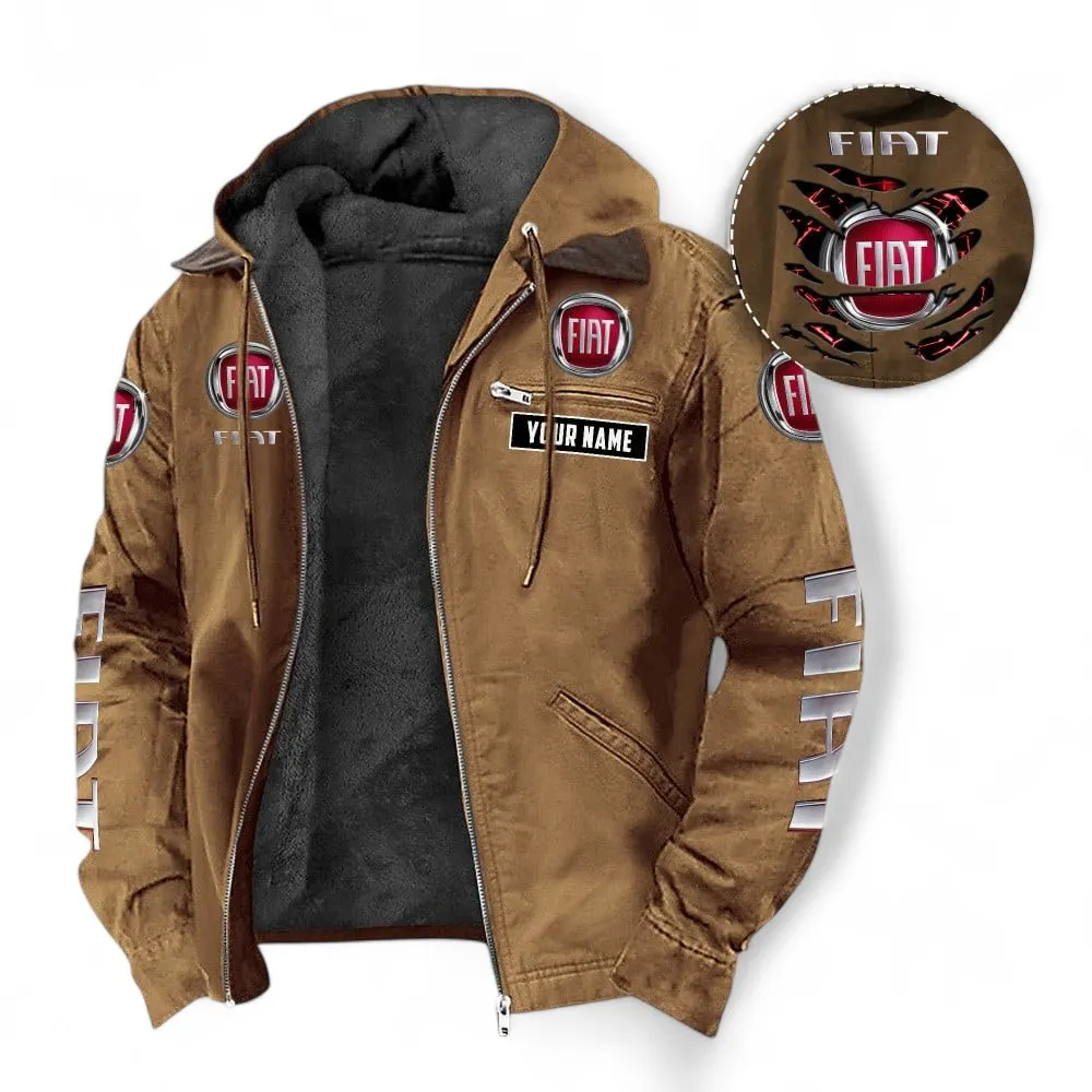 Compactura Motors Hooded And Flannel Hoodie, Adventure & Urban Fit Hoodie For Car Lovers CAR391 - Camel