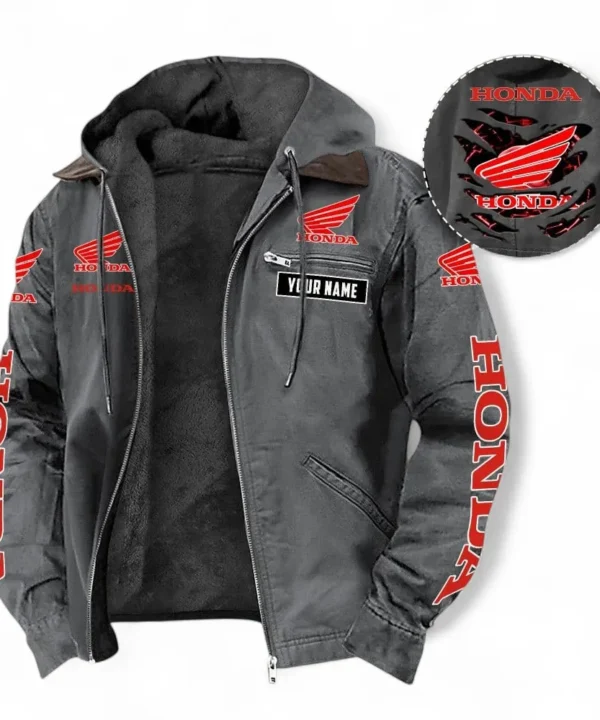 Cruiser Hooded And Flannel Hoodie, Exclusive Logo Hoodie For Motor Lovers CAR391 - Gray