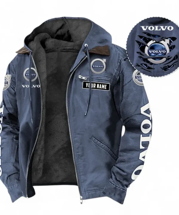 Durable Auto Brand Hooded And Flannel Hoodie, Classic Comfortable Hoodie For Car Lovers CAR391 - Navy Blue