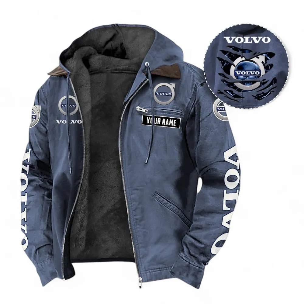 Durable Auto Brand Hooded And Flannel Hoodie, Classic Comfortable Hoodie For Car Lovers CAR391 - Navy Blue
