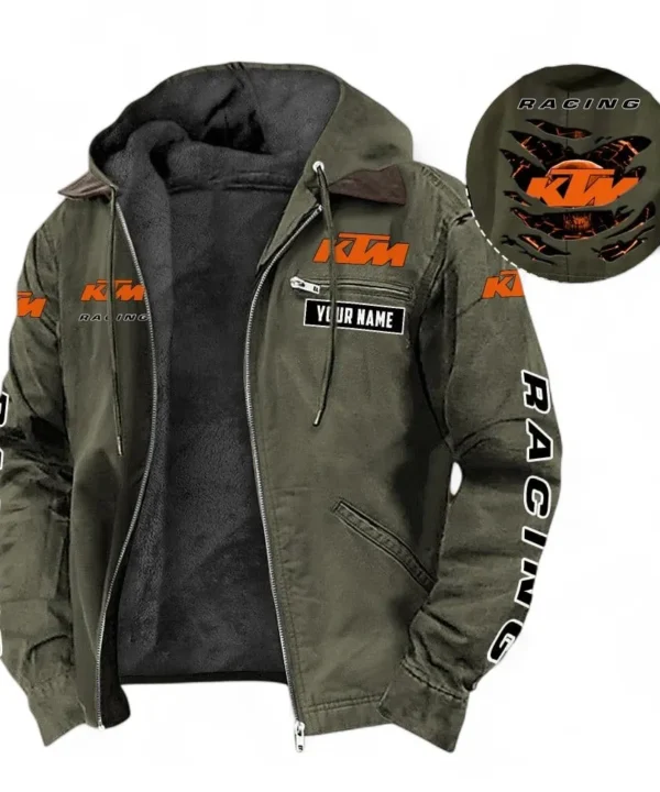 Enduro Motorcycle Hooded And Flannel Hoodie, Urban Casual Comfort Hoodie For Car Lovers CAR391 - Green