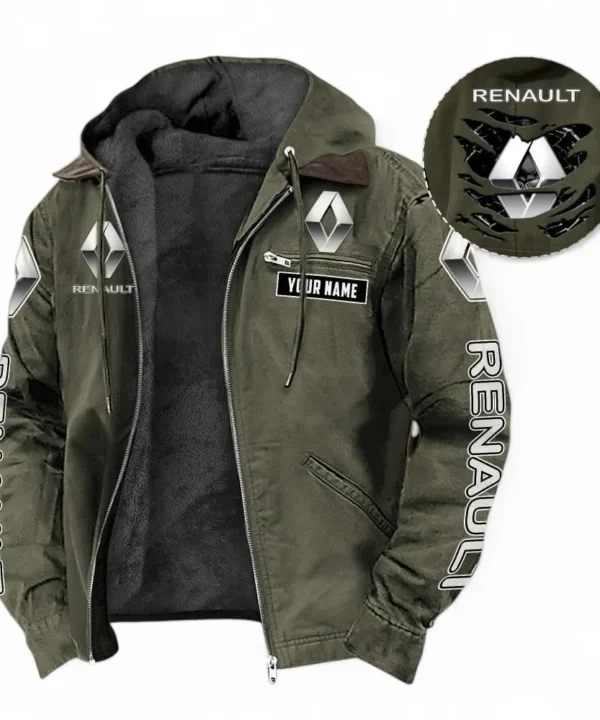 Everyday Ride Hooded And Flannel Hoodie, Rugged Casual Hoodie For Car Lovers CAR391 - Green
