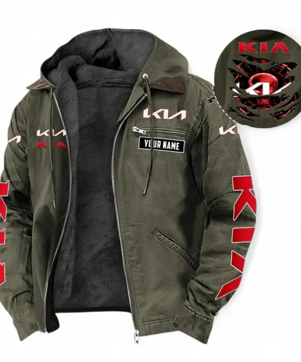 Everyday Vehicle Hooded And Flannel Hoodie, Rugged Casual Hoodie For Car Lovers CAR391 - Green