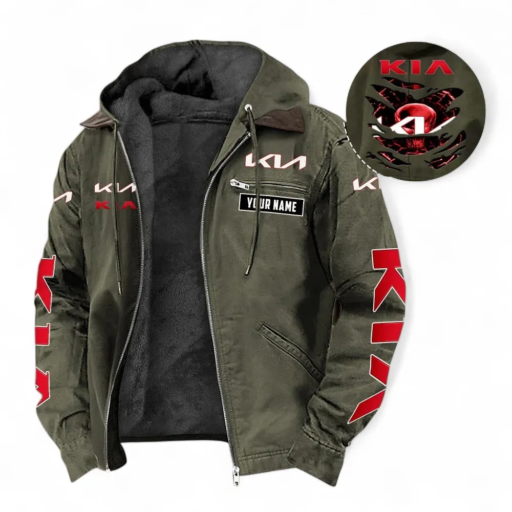 Everyday Vehicle Hooded And Flannel Hoodie, Rugged Casual Hoodie For Car Lovers CAR391 - Green