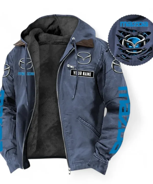 Everyday Vehicle Hooded And Flannel Hoodie, Sporty Urban Comfort Hoodie For Car Lovers CAR391 - Navy Blue