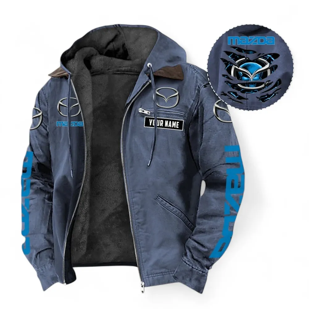 Everyday Vehicle Hooded And Flannel Hoodie, Sporty Urban Comfort Hoodie For Car Lovers CAR391 - Navy Blue