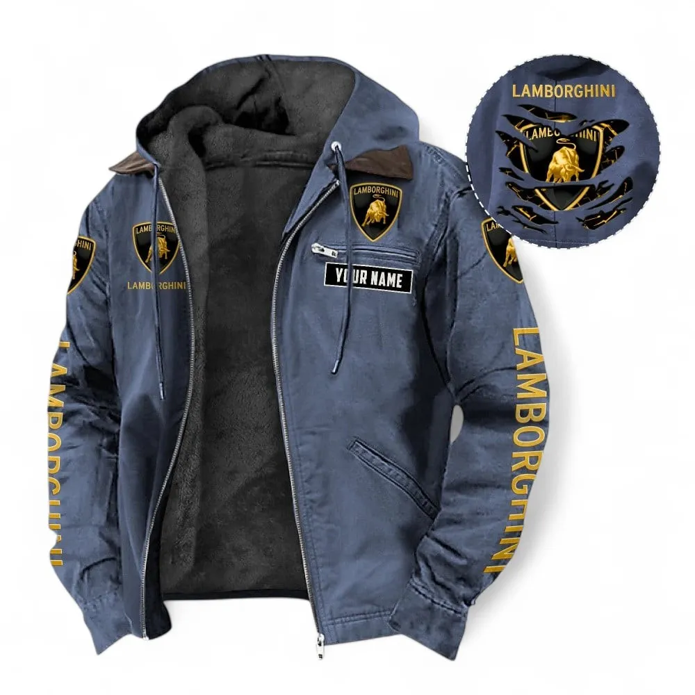 Exotic Sports Car Hooded And Flannel Hoodie, Exclusive Logo Hoodie For Car Lovers CAR391 - Navy Blue