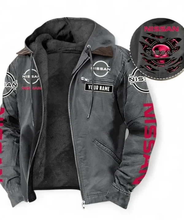 Family Sedan Hooded And Flannel Hoodie, Sporty & Street-Ready Hoodie For Car Lovers CAR391 - Gray