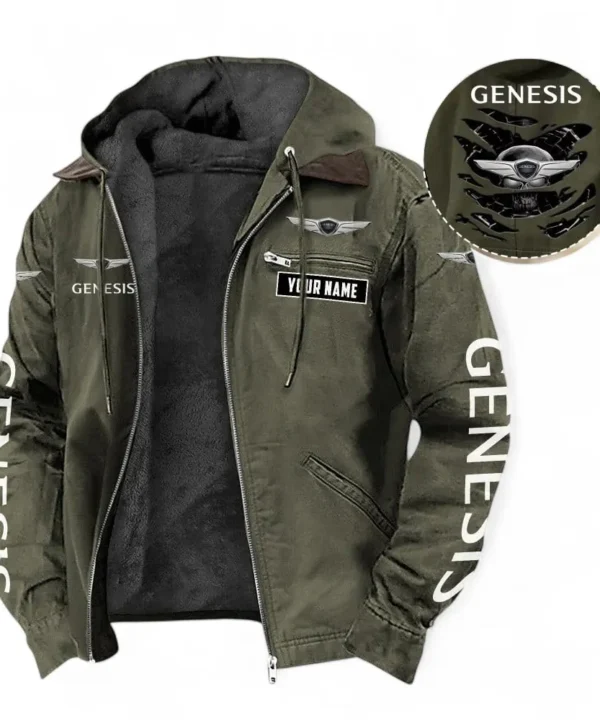 Grand Touring Auto Hooded And Flannel Hoodie, Urban Style & Relaxed Fit Hoodie For Car Lovers CAR391 - Green