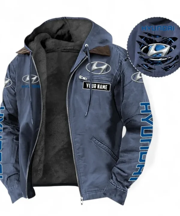 Hatchback Hooded And Flannel Hoodie, Adventure-Ready Hoodie For Car Lovers CAR391 - Navy Blue