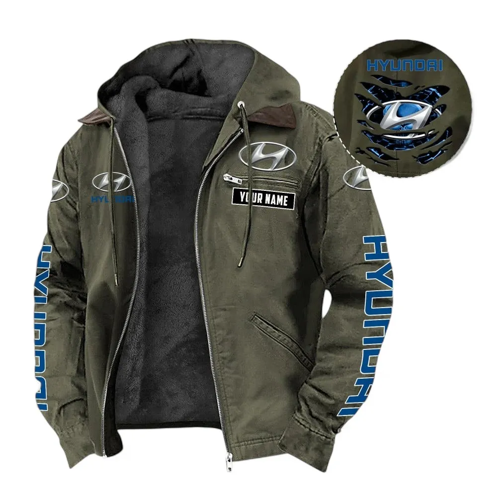 Hatchback Hooded And Flannel Hoodie, Urban Style & Relaxed Fit Hoodie For Car Lovers CAR391 - Green
