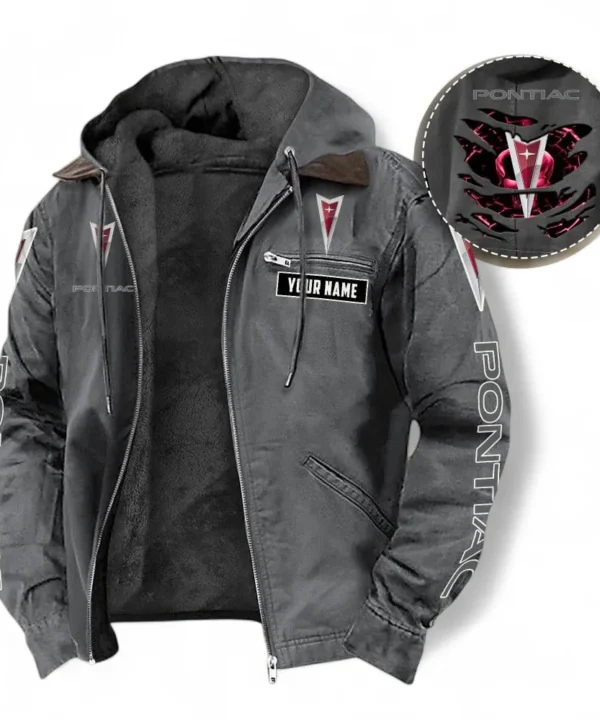 Heritage Auto Hooded And Flannel Hoodie, Sporty Streetwear Hoodie For Car Lovers CAR391 - Gray