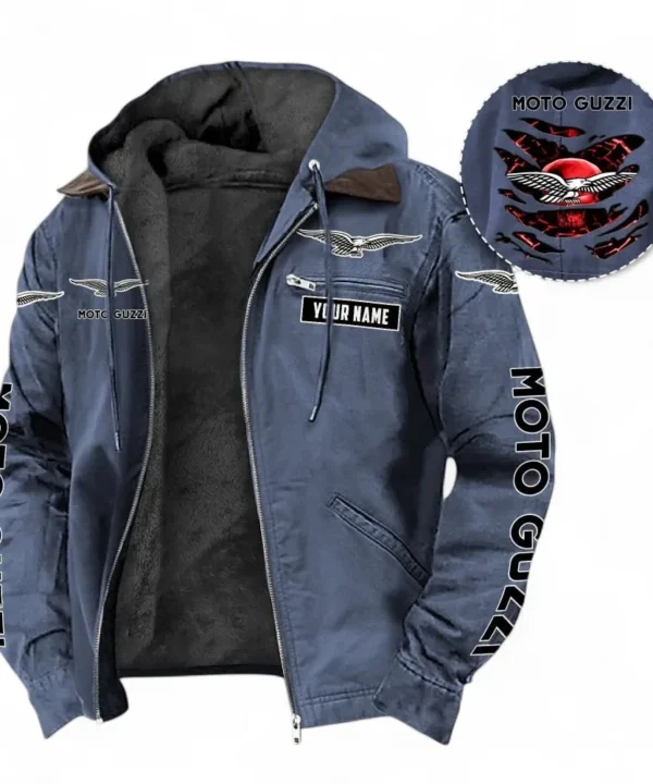 Iconic Road Bike Hooded And Flannel Hoodie, Durable & Casual Streetwear For Car Lovers CAR391 - Navy Blue