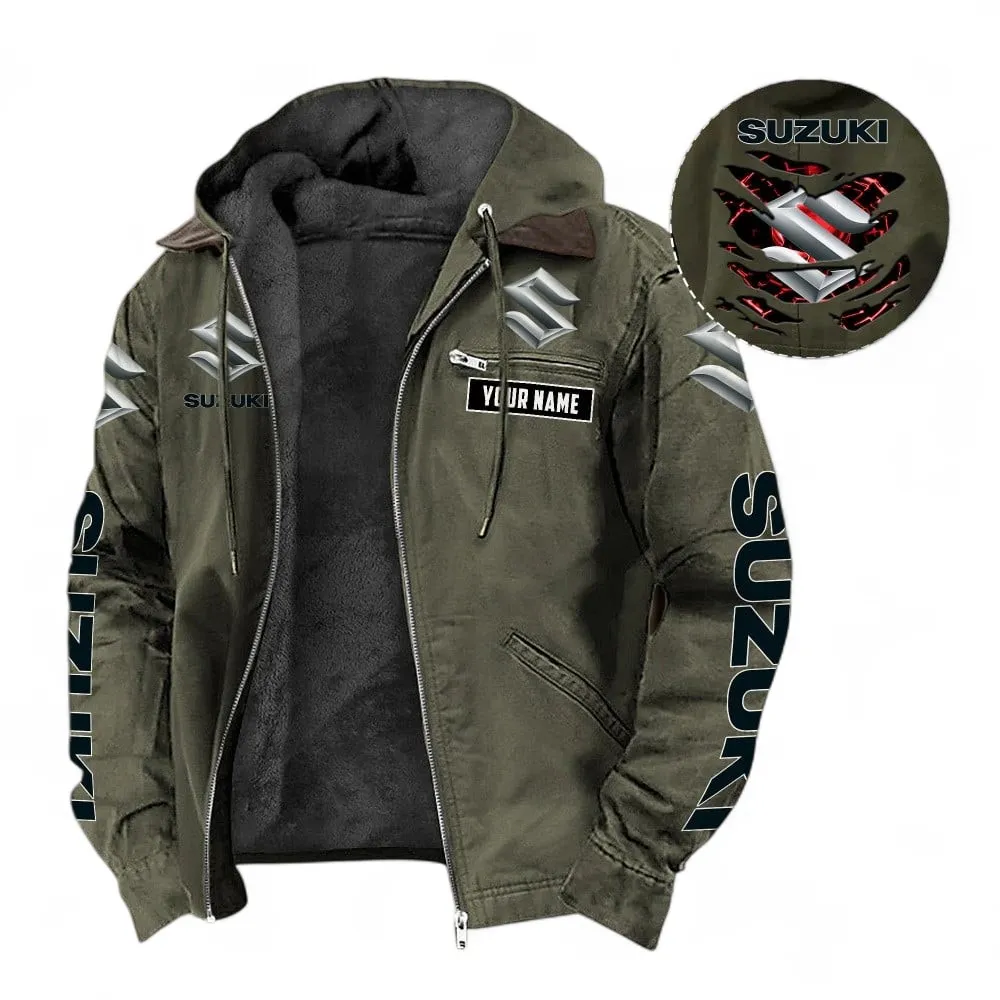 JDM Bike Hooded And Flannel Hoodie, Urban Style & Relaxed Fit Hoodie For Car Lovers CAR391 - Green