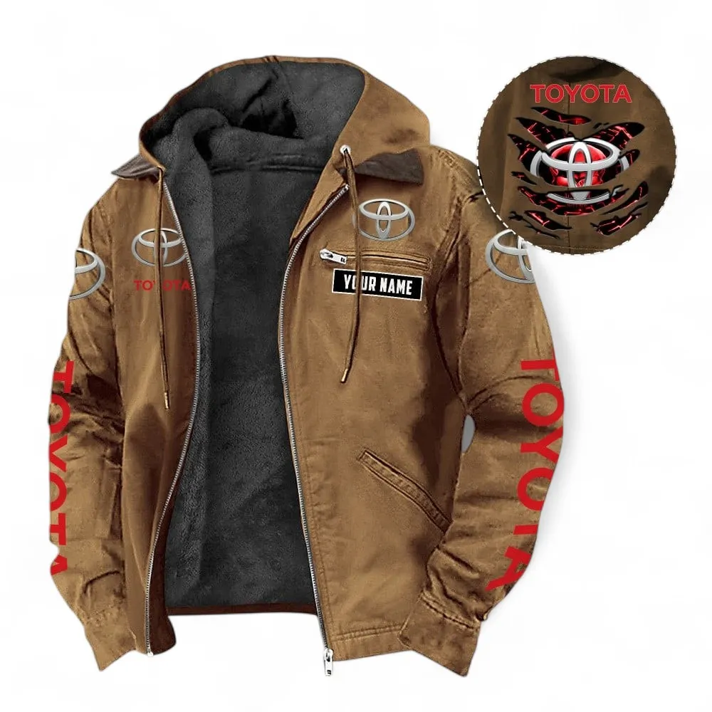 Long-Life Vehicle Hooded And Flannel Hoodie, Street-Ready Casual Hoodie For Car Lovers CAR391 - Camel