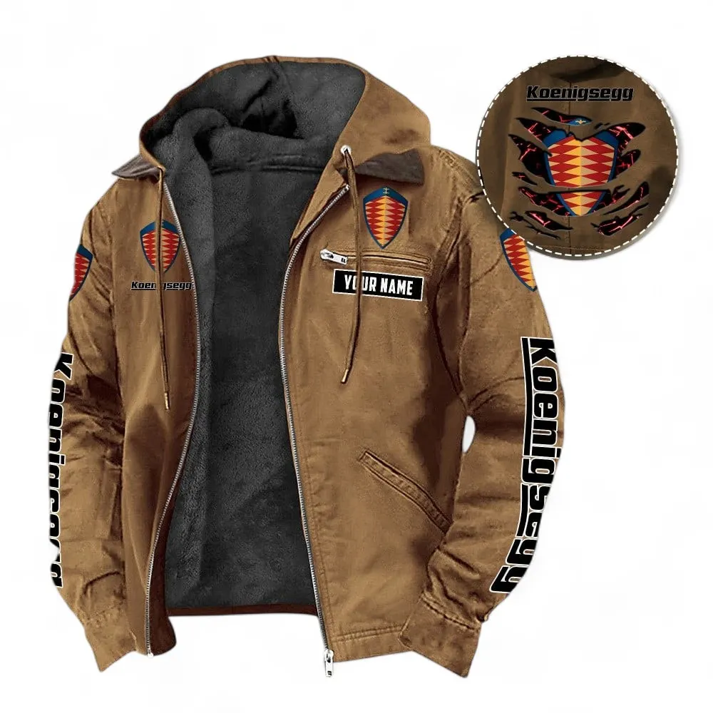 Luxury Performance Machine Hooded And Flannel Hoodie, Street-Ready Casual Hoodie For Car Lovers CAR391 - Camel