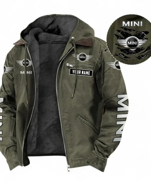 Micro Vehicle Hooded And Flannel Hoodie, Sporty Urban Look Hoodie For Car Lovers CAR391 - Green
