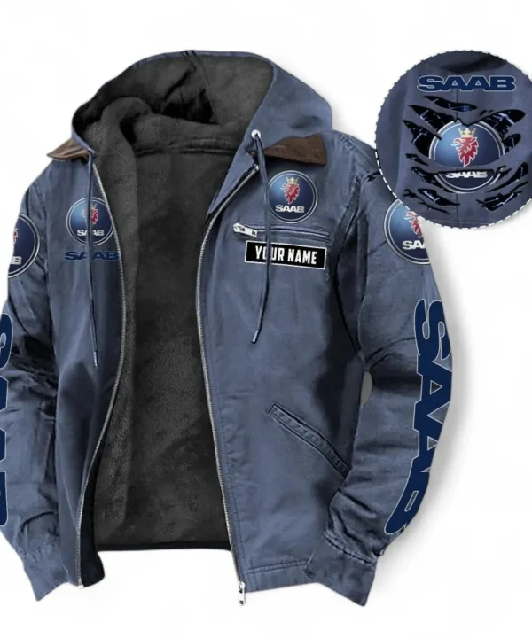 Performance Sedan Hooded And Flannel Hoodie, Classic Comfortable Hoodie For Car Lovers CAR391 - Navy Blue