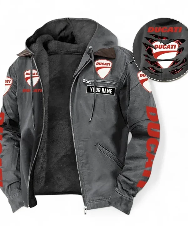 Performance Two-Wheeler Hooded And Flannel Hoodie, Comfortable Daily Hoodie For Car Lovers CAR391 - Gray