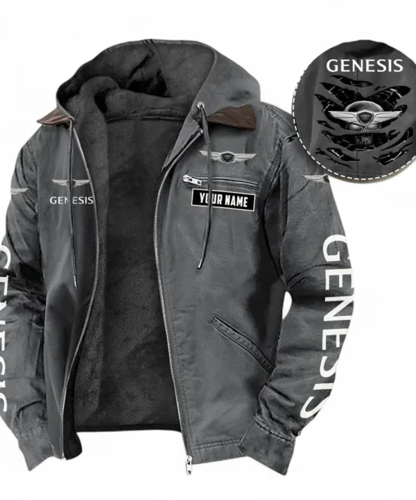 Performance Vehicle Hooded And Flannel Hoodie, Sporty & Casual  Hoodie For Car Lovers CAR391 - Gray