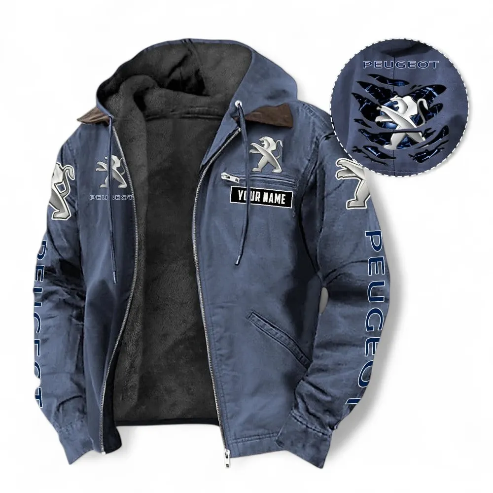 Practical Hatchback Hooded And Flannel Hoodie, Sporty Urban Hoodie Style For Car Lovers CAR391 - Navy Blue
