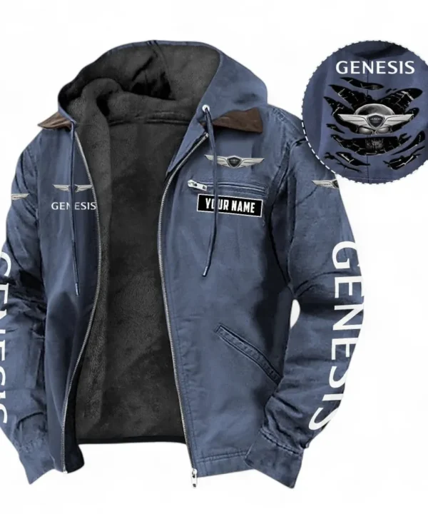 Prestige Sedan Hooded And Flannel Hoodie, Adventure-Ready Hoodie For Car Lovers CAR391 - Navy Blue