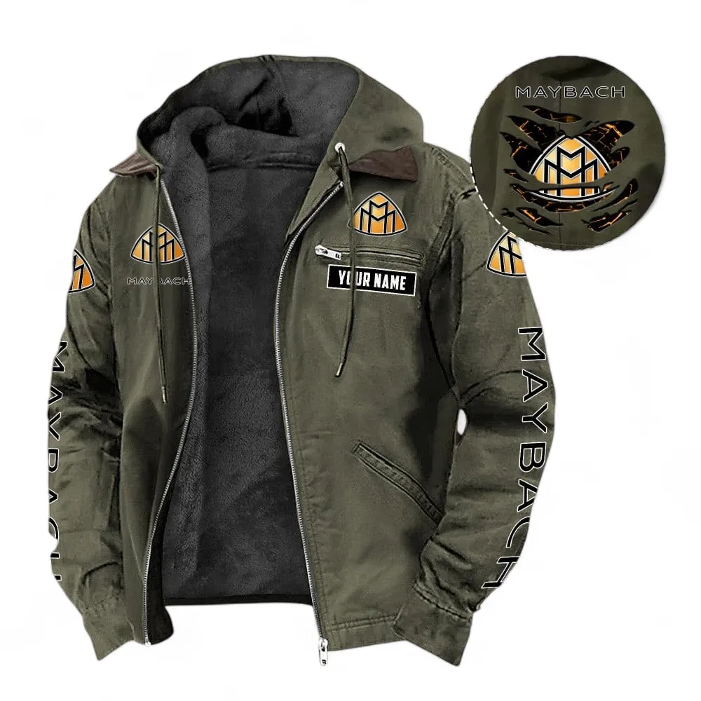 Prestige Sedan Hooded And Flannel Hoodie, Sporty Urban Look Hoodie For Car Lovers CAR391 - Green