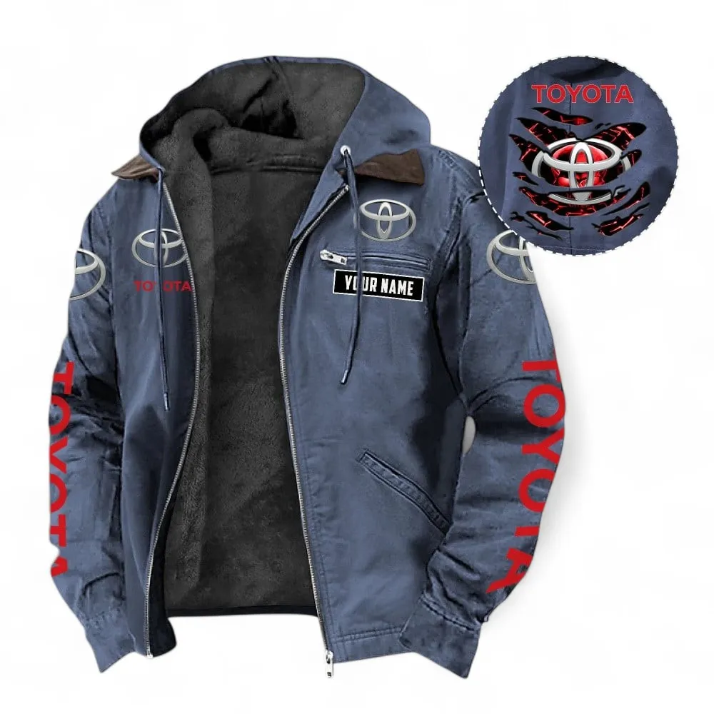 Reliable Car Hooded And Flannel Hoodie, Durable & Casual Streetwear For Car Lovers CAR391 - Navy Blue