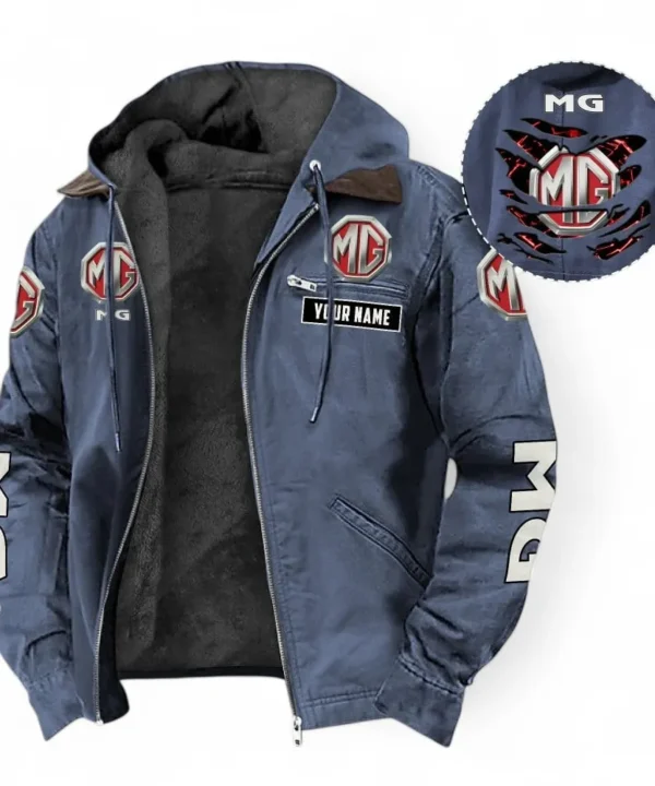Retro Coupe Hooded And Flannel Hoodie, Sporty Urban Hoodie Style For Car Lovers CAR391 - Navy Blue
