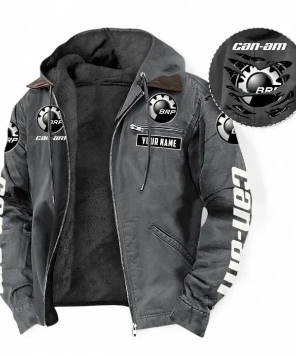Rugged Trail Bike Hooded And Flannel Hoodie, Exclusive Logo Hoodie For Car Lovers CAR391 - Gray