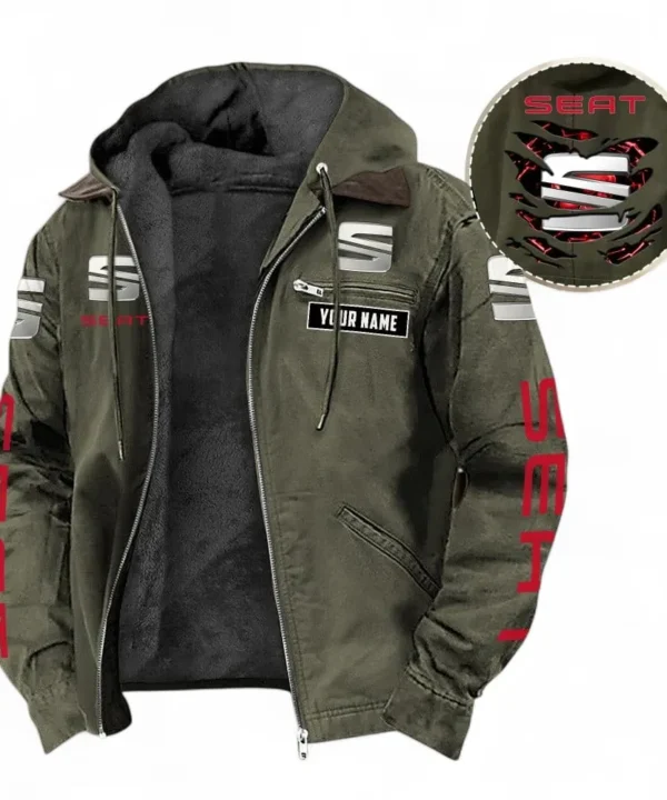Small SUV Hooded And Flannel Hoodie, Casual Street-Ready Hoodie For Car Lovers CAR391 - Green