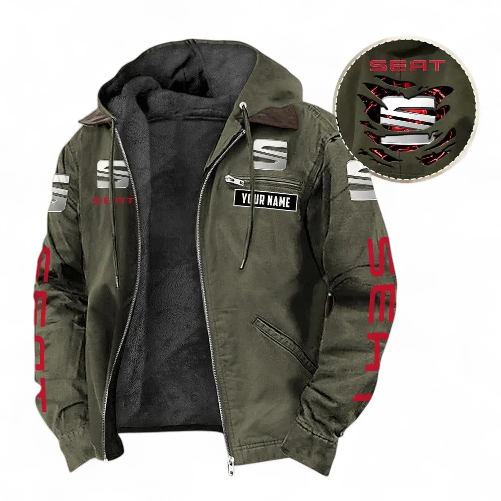 Small SUV Hooded And Flannel Hoodie, Casual Street-Ready Hoodie For Car Lovers CAR391 - Green