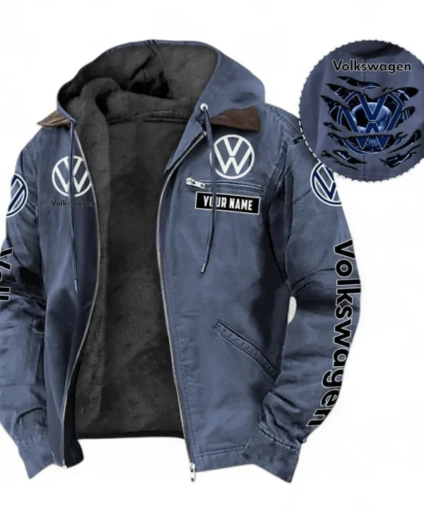 Small SUV Hooded And Flannel Hoodie, Durable & Casual Streetwear For Car Lovers CAR391 - Navy Blue