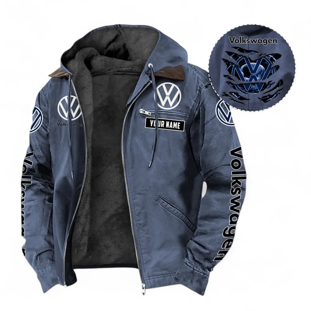 Small SUV Hooded And Flannel Hoodie, Durable & Casual Streetwear For Car Lovers CAR391 - Navy Blue