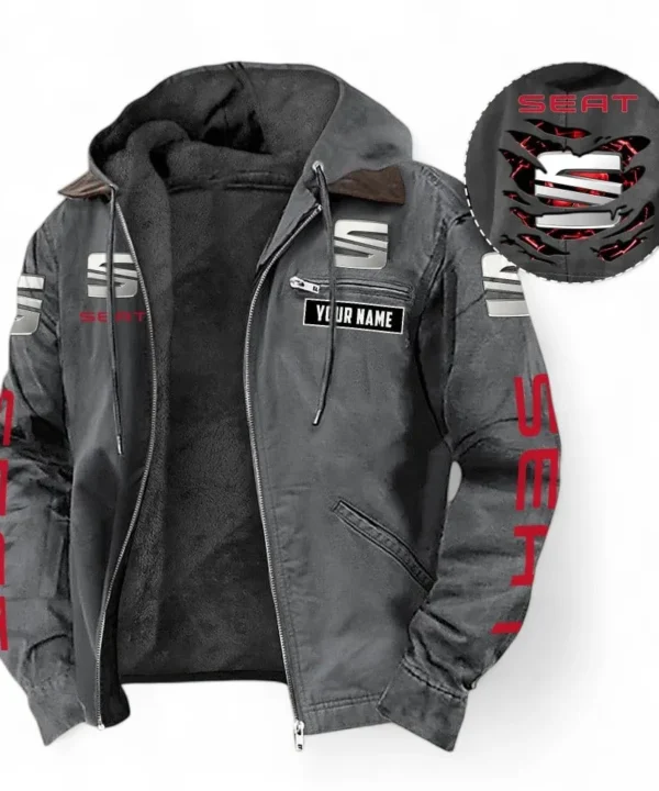 Stylish Sedan Hooded And Flannel Hoodie, Comfortable Daily Hoodie For Car Lovers CAR391 - Gray