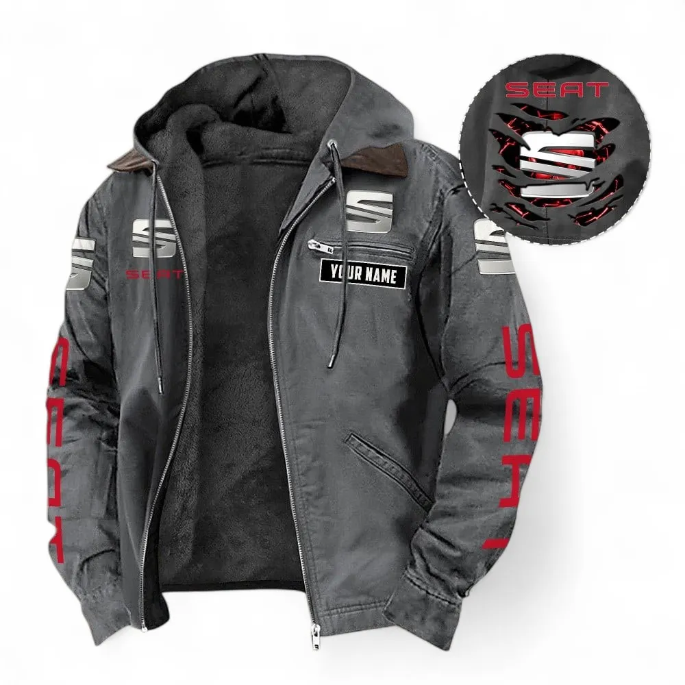Stylish Sedan Hooded And Flannel Hoodie, Comfortable Daily Hoodie For Car Lovers CAR391 - Gray