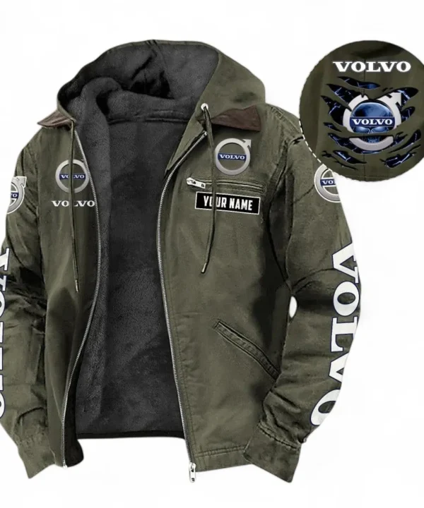 Swedish Car Brand Hooded And Flannel Hoodie, Sporty Urban Look Hoodie For Car Lovers CAR391 - Green