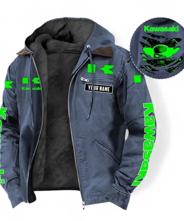 Touring Capable Bike Hooded And Flannel Hoodie, Sporty Urban Hoodie Style For Car Lovers CAR391 - Navy Blue