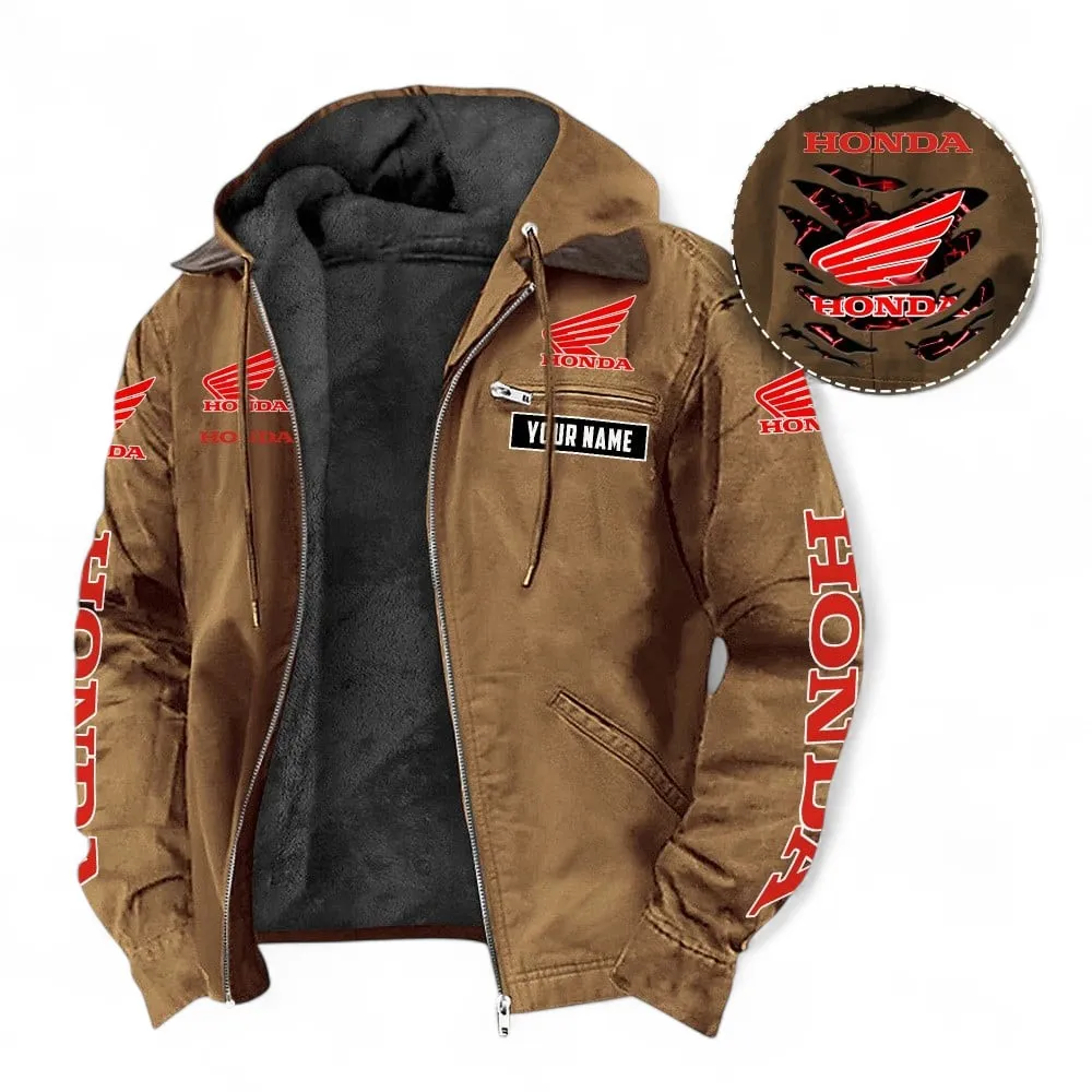 Touring Motorcycle Hooded And Flannel Hoodie, Exclusive Logo Hoodie For Motor Lovers CAR391 - Camel